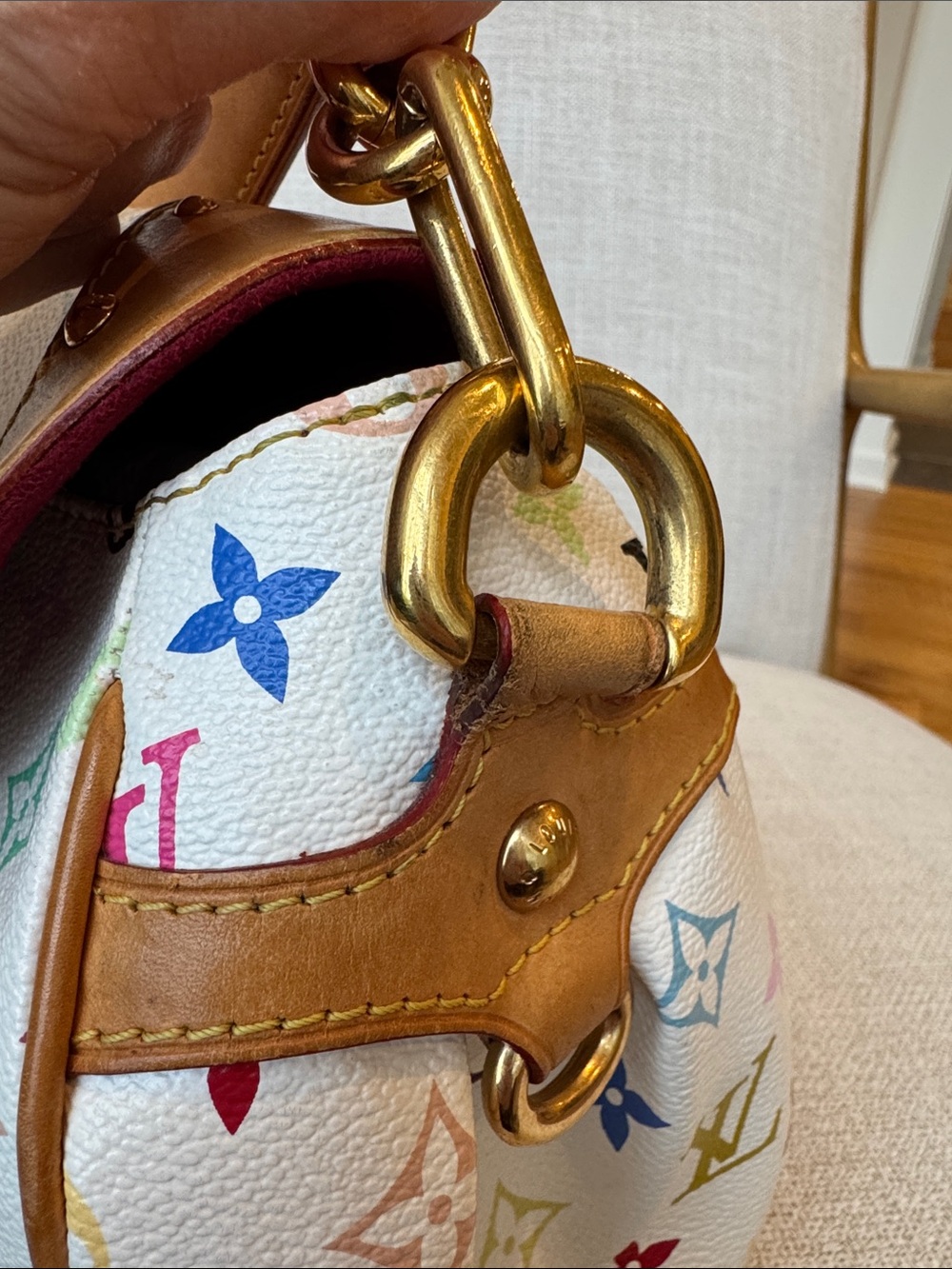 Louis Vuitton Monogram Murakami Multicolor Beverly MM White Authentic *rare* - Picture 8 of 17